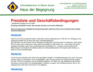 Preisliste und AGB